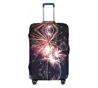 OTTKGGA Explosion Firework 3D Valigie Copertura protettiva per bagagli elastica antigraffio Travel Essentials adatta per bagagli da 45-81 cm, bianco, M