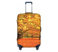 OTTKGGA Fall Trees - Copertura per valigia autunnale, elastica, antigraffio, adatta per bagagli da 45-81 cm, bianco, XL