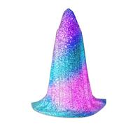 OTTKGGA Glitter Paillettes Spot Cappuccio Mantello Per Adolescenti Cosplay Veste Strega Vampiri Tristo Mietitore Costume Festa in Maschera