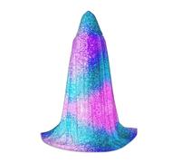 OTTKGGA Glitter Paillettes Spot Cappuccio Mantello Per Adolescenti Cosplay Veste Strega Vampiri Tristo Mietitore Costume Festa in Maschera