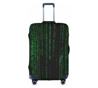 OTTKGGA Hacker Era - Copertura protettiva per valigia, elastica, antigraffio, da viaggio, adatta per bagagli da 45,7 a 81,7 cm, bianco, L