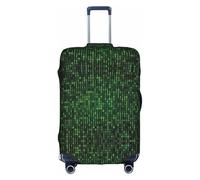 OTTKGGA Hacker Era - Copertura protettiva per valigia, elastica, antigraffio, da viaggio, adatta per bagagli da 45,7 a 81,7 cm, bianco, L