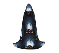 OTTKGGA Halloween Con Zucche Mantello Con Cappuccio Per Adolescenti Cosplay Robe Strega Vampiri Tristo Mietitore Costume Festa In Maschera