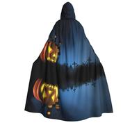OTTKGGA Halloween zucca adulto con cappuccio mantello decorazione partito vestaglia strega vampiri Halloween Natale Cosplay Costume