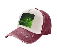OTTKGGA Happy St Patrick's Day Washed Baseball Caps Distressed Trucker Dad Hat Vintage Regolabile Outdoor Sports Golf Tennis, Rosso scuro, Taglia unica