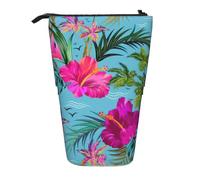 OTTKGGA Hello Hawaii - Astuccio telescopico con cerniera, portatile, per scuola, ufficio, studente, Nero , Taglia unica