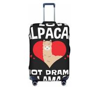 OTTKGGA I Love Alpacas, copertura per valigia, protezione elastica antigraffio da viaggio, adatta per bagagli da 45,7 a 81,7 cm, bianco, L