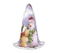 OTTKGGA Inverno Pupazzo Di Neve Con Cappuccio Mantello Per Adolescenti Cosplay Veste Strega Vampiri Tristo Mietitore Costume Festa In Maschera