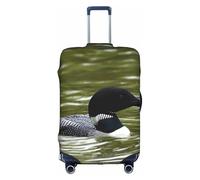 OTTKGGA Loon Nature - Copertura per valigia, con uccellino, elastica, antigraffio, adatta per bagagli da 45,7 a 81,7 cm, bianco, L