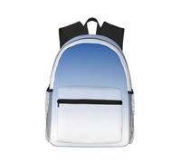 OTTKGGA Ombre strutturato blu zaino casual scuola libro borse elegante classico viaggio lavoro sport all'aperto, Nero , One Size, Casual