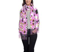 OTTKGGA Porcellini d'India e Cupcakes Stampato Nappa Sciarpa Donna Scialle Inverno Lungo Avvolto Morbido Caldo Moda Viaggio Ufficio Matrimonio, Nero , Taglia unica