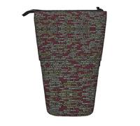 OTTKGGA Programmatore Programmazione Codice Stand Up Telescopico Astuccio Cancelleria Organizer con Cerniera Portatile Scuola Ufficio, Nero , Taglia unica