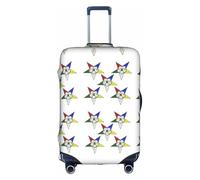 OTTKGGA Stars Eastern Stars - Copertura per valigia, elastica, antigraffio, adatta per bagagli da 45,7 a 81,7 cm, bianco, S