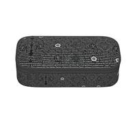 OTTKGGA Supernatural Inspiration - Astuccio con cerniera di grande capacità, per cancelleria, trucchi, scuola, ufficio, viaggi, Nero , Taglia unica, Valigia
