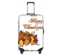 OTTKGGA Thanksgiving 1 - Copertura protettiva per valigia, elastica, antigraffio, adatta per bagagli da 45,7 a 81,7 cm, bianco, M