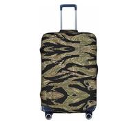 OTTKGGA Tiger Stripe Camo Valigie Copertura Protezione per Bagagli Elastica Antigraffio Viaggio Essentials Adatto a 45-81 Pollici Bagagli, bianco, L