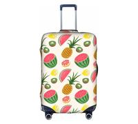 OTTKGGA Tropical Fruits - Copertura per valigia, elastica, antigraffio, adatta per bagagli da 45,7 a 81,7 cm, bianco, M