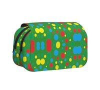 OTTKGGA Twister - Astuccio portapenne a doppia conchiglia, a pois, per cancelleria, schizzi, scuola, viaggi, Nero , One Size, Classico