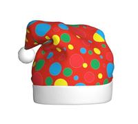 OTTKGGA Twister Polka Dots Cappello di Natale in peluche morbido Colorfast Holiday Party Capodanno decorazione
