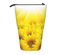 OTTKGGA Yl5bcv-500-Eff864c1b873301d47f6e8b8cabe9 Astuccio telescopico per cancelleria con cerniera portatile scuola ufficio studente, Nero , Taglia unica