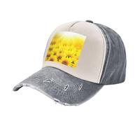 OTTKGGA Yl5bcv-500-Eff864c1b873301d47f6e8b8cabe9 Cappellini da baseball lavati Distressed Trucker Dad Hat Vintage Regolabile Outdoor Sports Golf Tennis, grigio, Taglia unica