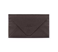 Otto Angelino portafoglio in vera pelle e porta carte di credito - portafolgio da viaggio stile-busta - scompartimenti multipli per denaro, Smartphone - Blocco di RFID - Unisex, Marrone scuro