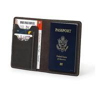 Otto Angelino Portafoglio per passaporto in pelle pieno fiore - Elegante essenziale per viaggiare