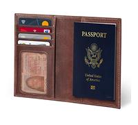 Otto Angelino Set Portafoglio in Pelle e Etichetta Bagaglio - Accessori da Viaggio Eleganti per Uomini e Donne