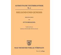 Otto Behaghel Heliand und Genesis (Tascabile) Altdeutsche Textbibliothek