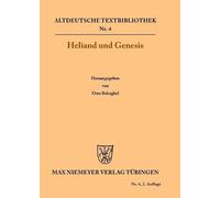 Otto Behaghel Heliand und Genesis (Tascabile) Altdeutsche Textbibliothek