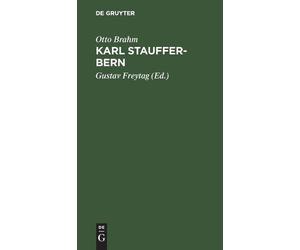 Otto Brahm Karl Stauffer-Bern (Copertina rigida)