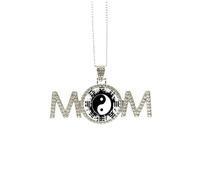 Otto diagrammi Taiji Yin-yang China modello festa della mamma regalo per mamma nonna collana gioielli di compleanno, Medio