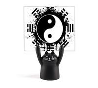 Otto Diagrammi Taiji Yin-yang China Modello Memo Holder Cartoon Gatto Nero Decorazione Stand