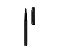 Otto Hutt Allblack D03 068-18796 - Penna stilografica in ottone e acciaio, 14 cm, tratto B