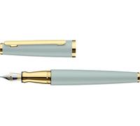 Otto Hutt design 06 028-11298 - Penna stilografica con rivestimento in oro giallo di alta qualità e superficie lucida, colore pistacchio, spessore F in oro 18 carati