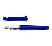 Otto Hutt Design 06 - Penna stilografica classica lucida, con fusto in alluminio, con rivestimento in platino, pennino 18 carati, spessore penna: EF, 856212