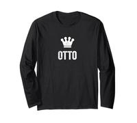 Otto Il re/Corona & Nome Design per Uomo Chiamato Otto Maglia a Manica