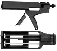 OTTO Pistola a pressione manuale 2K H 293 - Pistola a cartuccia doppia 2 x 190 ml / 2 x 310 ml (1:1), rapporto di trasmissione 26:1, robusta pressa manuale per adesivi 2K & sigillanti