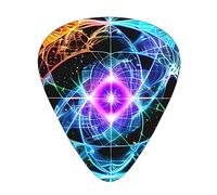 Otto spazio dimensionale, i 12 plettri per chitarra includono tre plettri: sottili, medi e pesanti. Adatto per chitarre elettriche, acustiche e bassi di tutte le forze