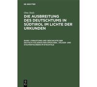 Otto Stolz Einleitung Und Geschichte Der Deutsch-Italienische (Copertina rigida)