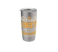 Ottobre 1927 Vintage 99 Years Awesome 99th Birthday Bicchiere termico in acciaio inox doppia parete