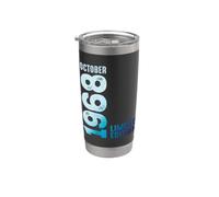 Ottobre 1968 Edizione Limitata Anno 1968 Compleanno 1968 Bicchiere termico in acciaio inox doppia parete