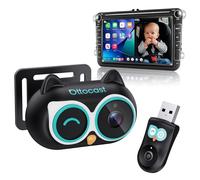 OTTOCAST Cabin Care, 2026 Adattatore Wireless CarPlay con Telecamera, Telecamera Auto per Bambini, Baby Monitor CarPlay su Schermo Originale, Split Screen & PiP, Visione Notturna 1080P, Plug & Play
