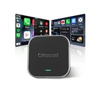 OTTOCAST E2 AI Box, 2026 Aggiornata 3-in-1 Adattatore Wireless CarPlay e Android Auto, Android 13 Auto Multimedia Video con Netflix YouTube, Supporto WiFi e SIM 4G, 4+64 GB, Scarica Qualsiasi App