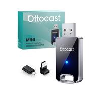 OTTOCAST Edizione 2025 Adattatore wireless per CarPlay & Android Auto, convertitore 2 in 1 da cablato a wireless, Plug & Play, riconnessione automatica, configurazione facile, ultra compatto