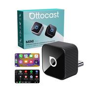 Ottocast Mini Cube 3.0 2026 Adattatore CarPlay e Android Auto Wireless | USB-C Plug & Play, Conversione da Cablato a Wireless, Connessione rapida in auto, Compatibile con CarPlay di Fabbrica (Nero)