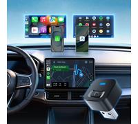 OTTOCAST Mini Dot Wireless CarPlay Android Auto Adattatore 2 in 1 Dongle Wifi 5.2 Plug and Play Accessori Auto per Totoya VW Benz