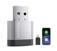 OTTOCAST Mini Nova, Adattatore 2 in 1 Wireless CarPlay e Android Auto Aggiornato 2026 per Telefoni iOS e Android, Connessione Stabile Senza Ritardi, Supporto per due Telefoni, Design Ultra-Compatto