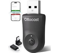 OTTOCAST Nuovo 2025 Mini Flow - Adattatore CarPlay wireless & Android Auto, Dongle 2-in-1, Plug & Play, Ultra Compatto, Compatibile con iPhone & Android, Per auto dal 2016 (Non per BMW/Tesla)