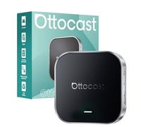 OTTOCAST OttoAibox E2 2025 AI Box, 3-in-1 CarPlay e Android Auto Wireless Android 13 Streaming Box, Adattatore CarPlay Wireless Dual WiFi, Schermo Diviso, Bluetooth 5.0, Aggiornamento FOTA